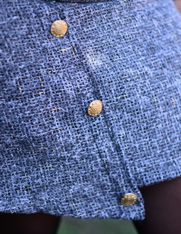 Button Skirt - Blue, M