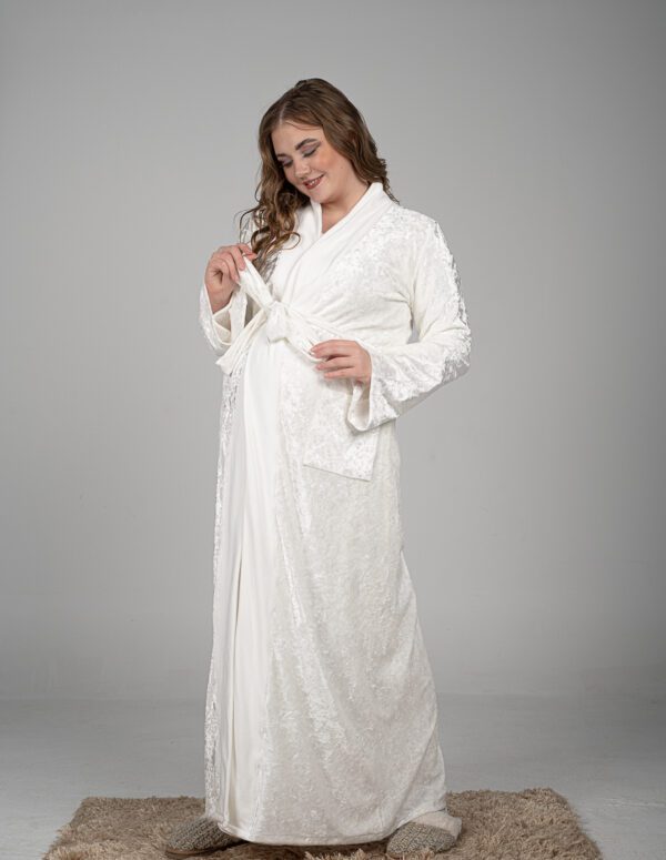 Our BIG Day Maternity Velvet Robe
