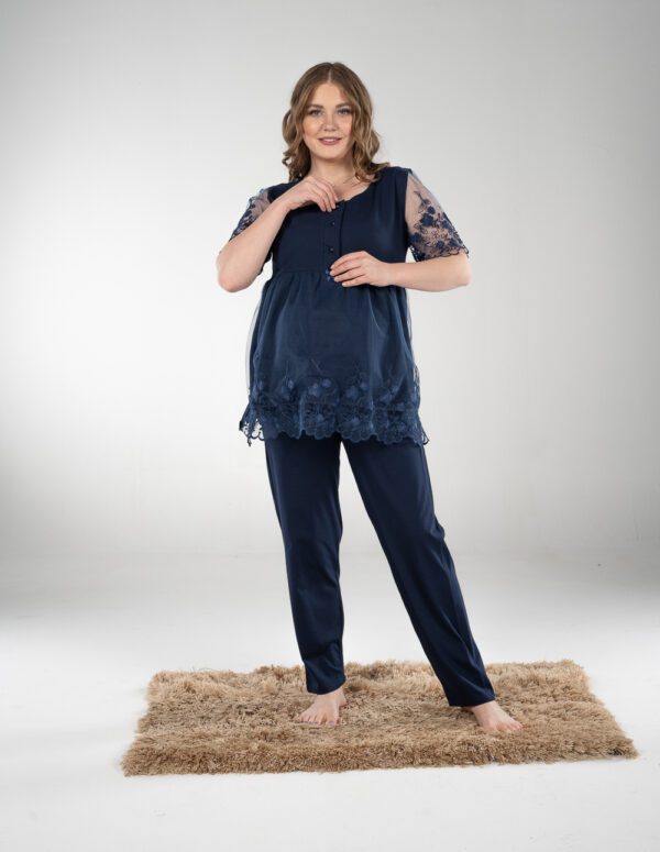 SM204 - Half Sleeve PJ - Dark Blue, L