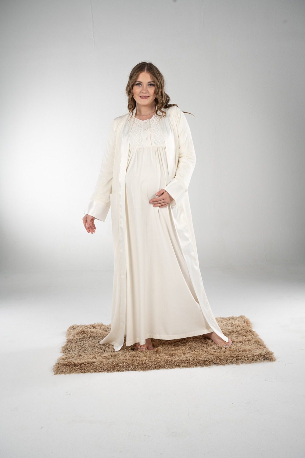 SM204 - طقم قميص نوم ماكسي