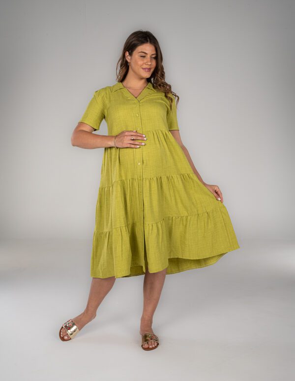 The fluffy midi soft dress