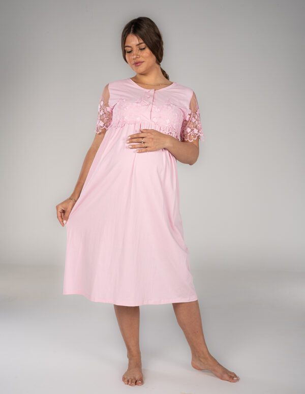 SM204 - Midi Gown - Pink, S