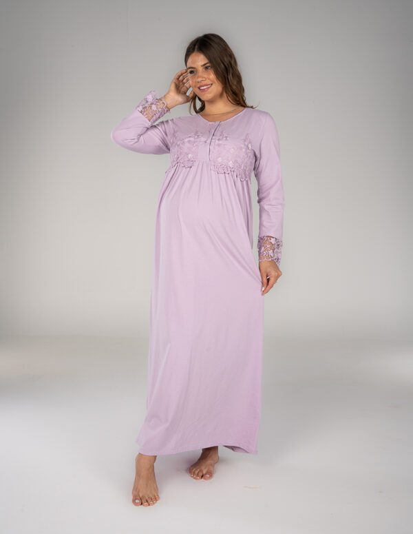 SM204-Maxi Gown - S, Lilac