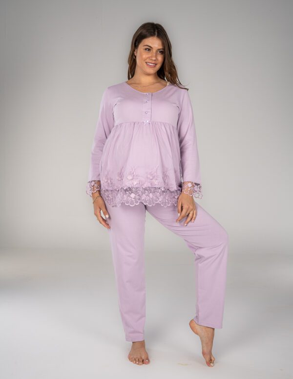 SM204 - Long Sleeve PJ - Lilac, XXL