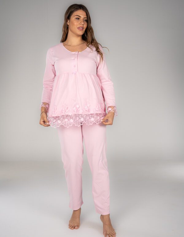 SM204 - Long Sleeve PJ - Pink, XL