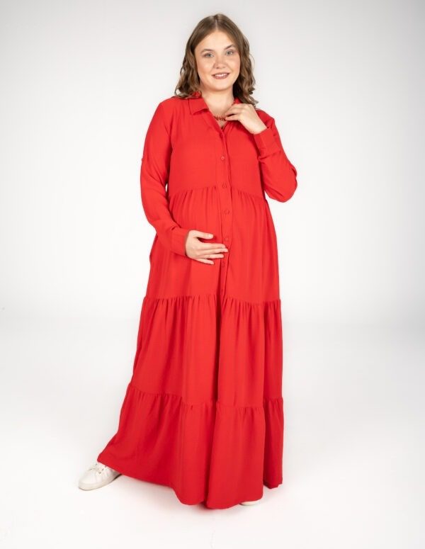 الفستان الماكسي المنفوش الناعم