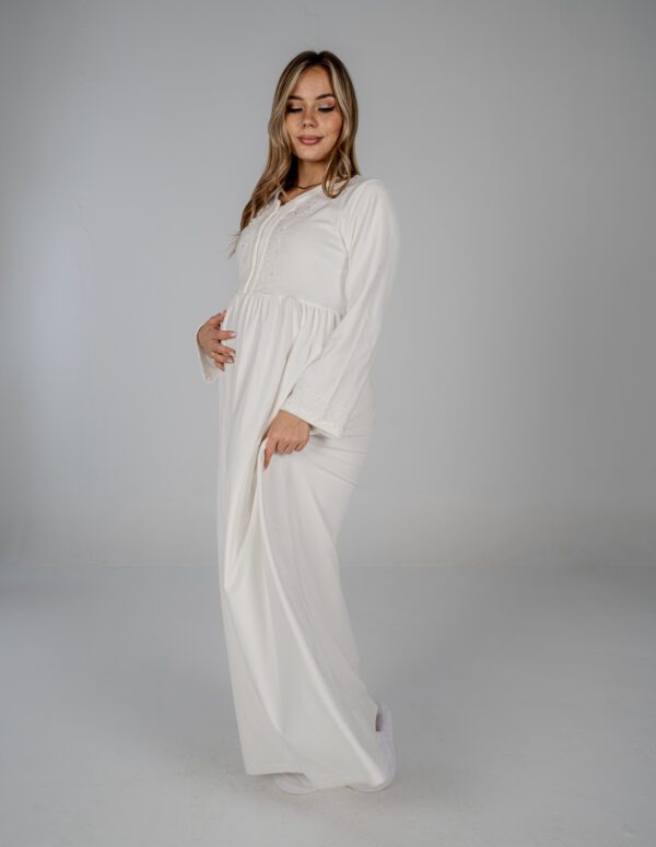 WN204 - Maxi Gown - White, XXL