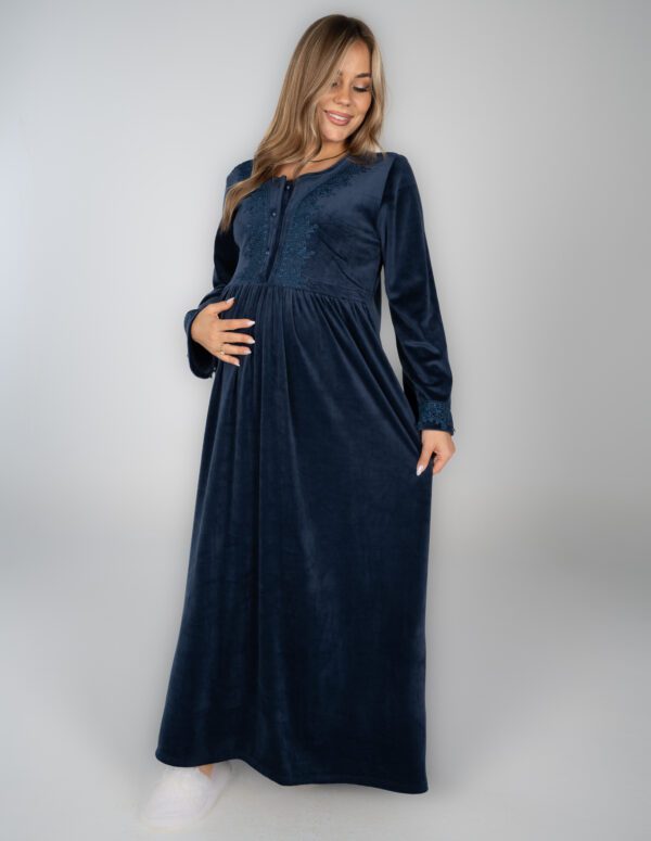 WN204 - Maxi Gown - Dark Blue, L