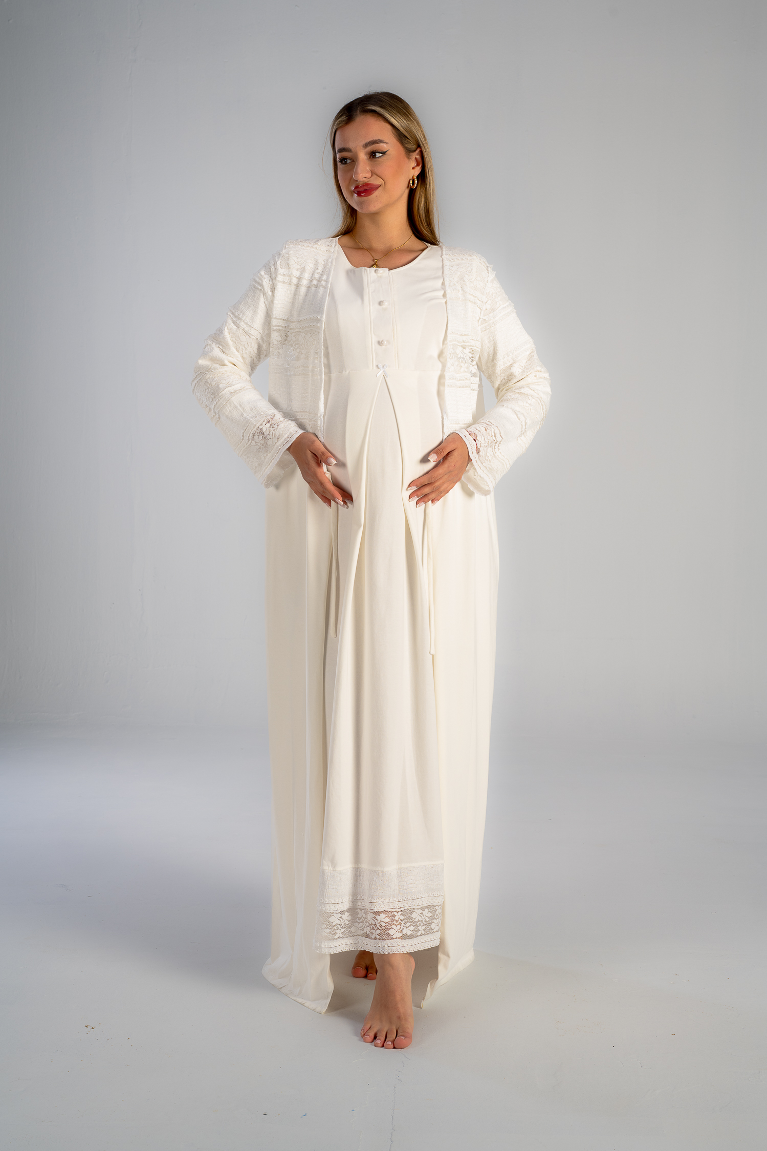 DSC_0446 (1) maternity nursing maxi gown set