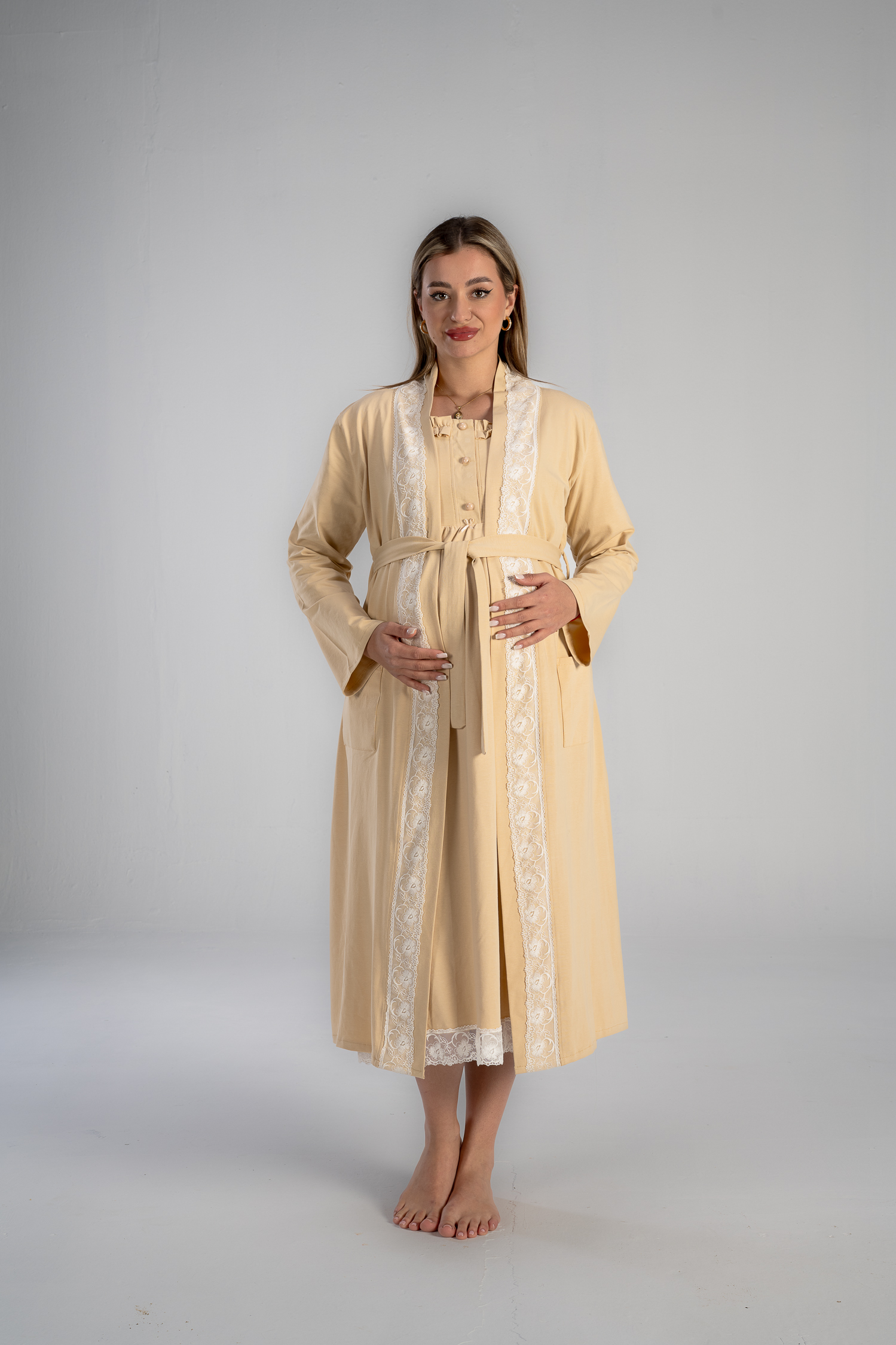 midi nightgown for maternity