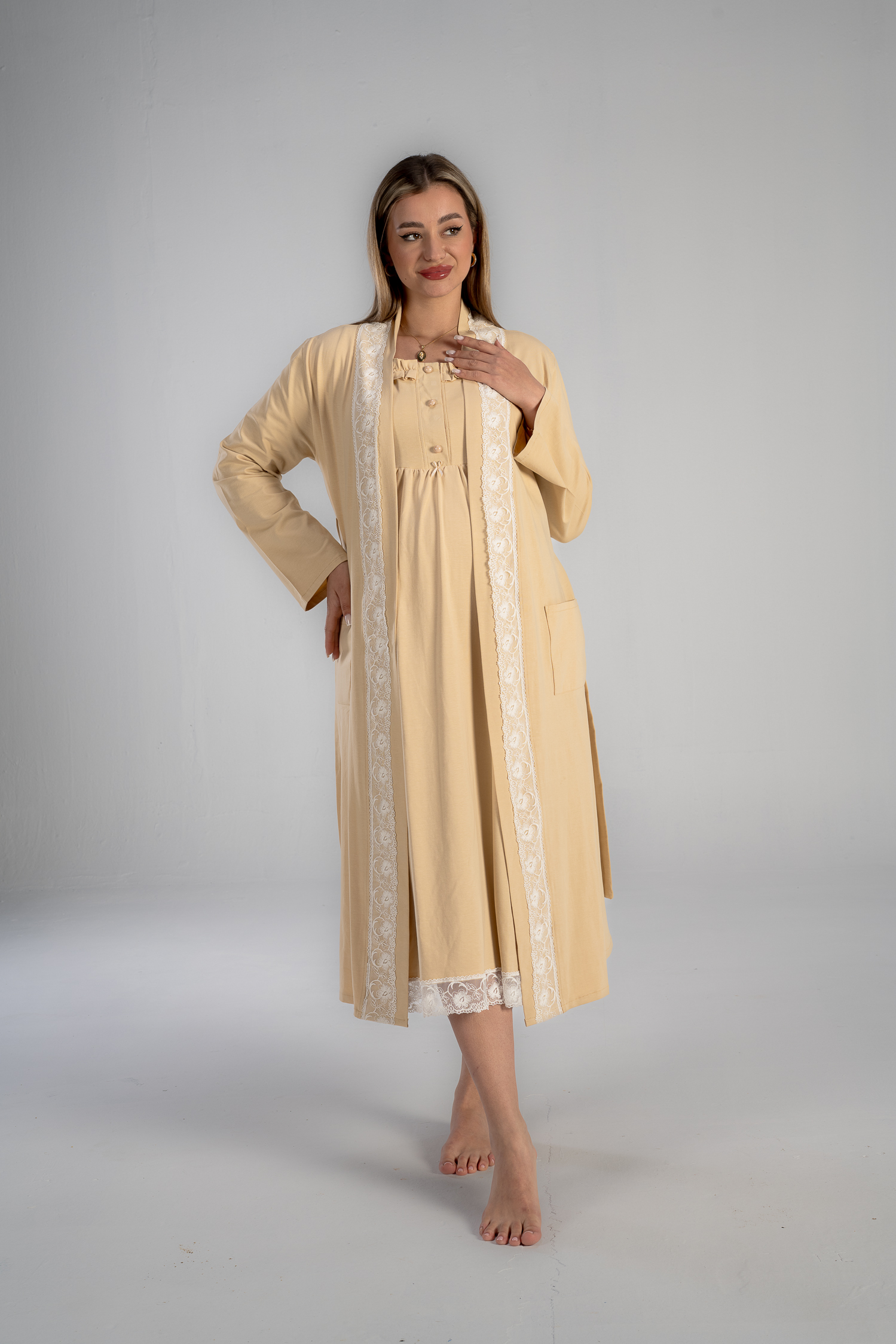 midi nightgown for maternity