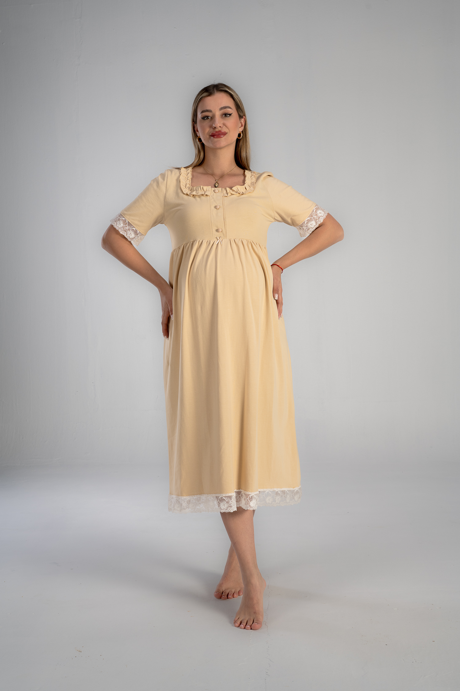 midi nightgown for maternity