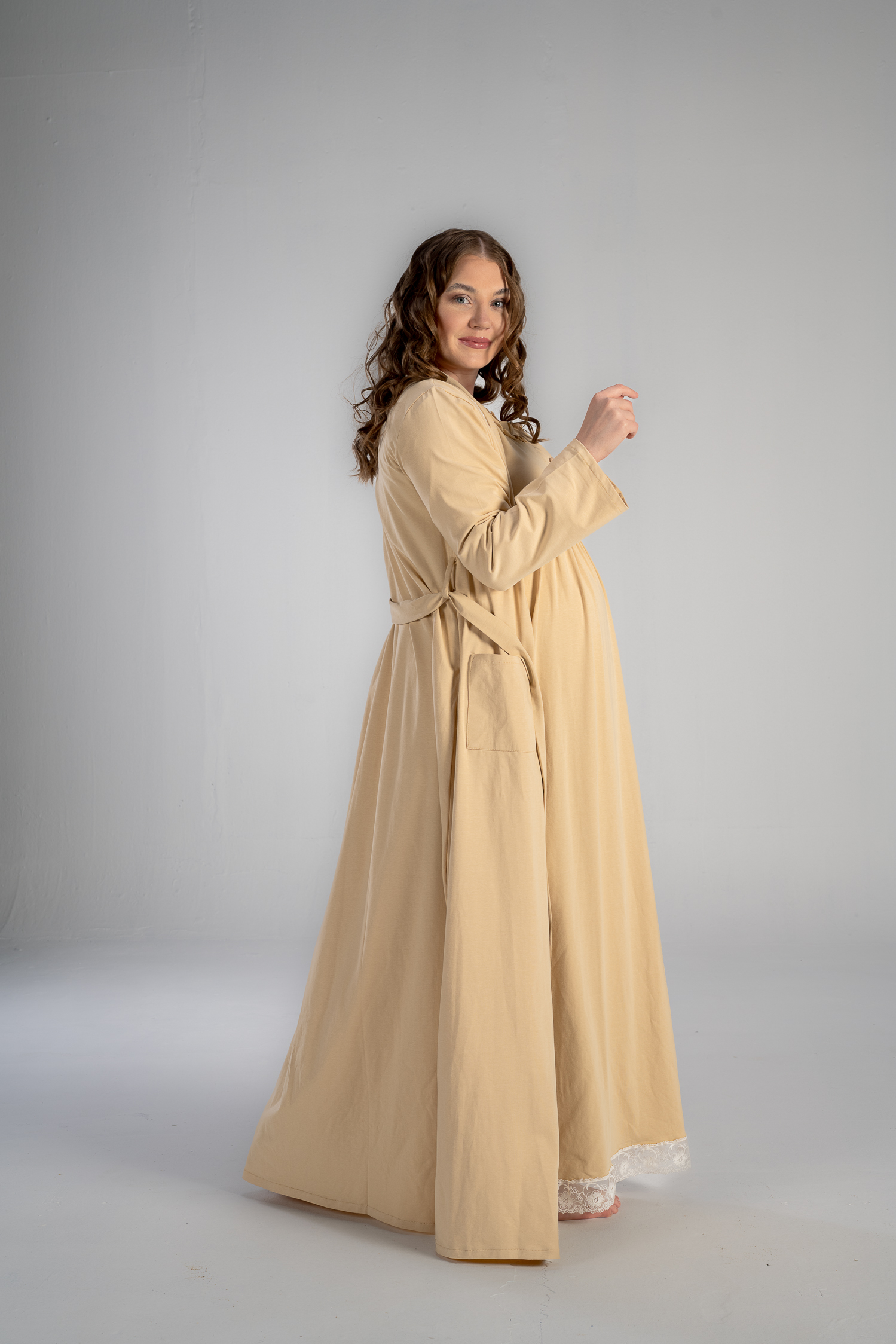 DSC_0797 (1) Comfy maxi maternity gown with sleeves