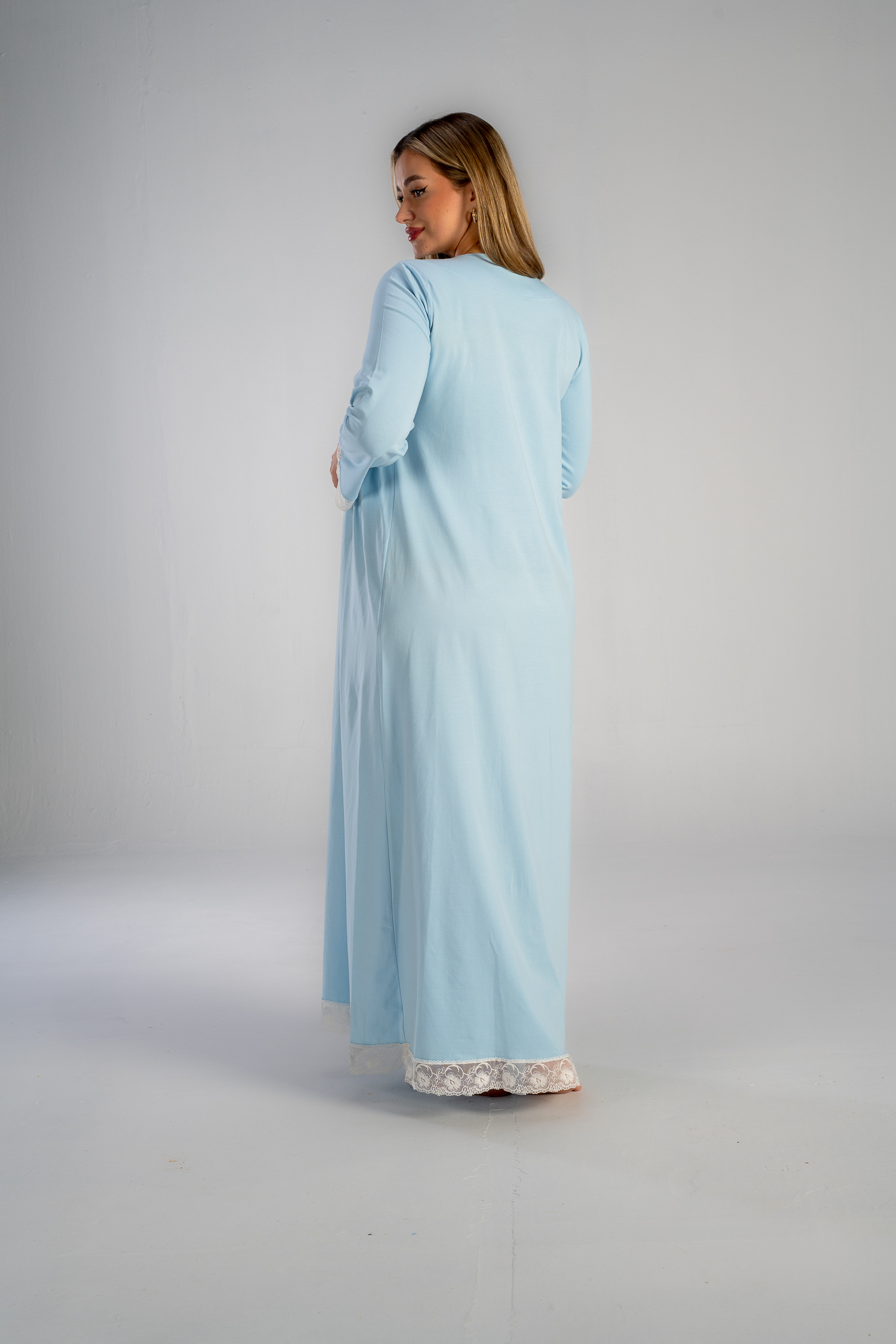 DSC_0872 Comfy maxi maternity gown with sleeves