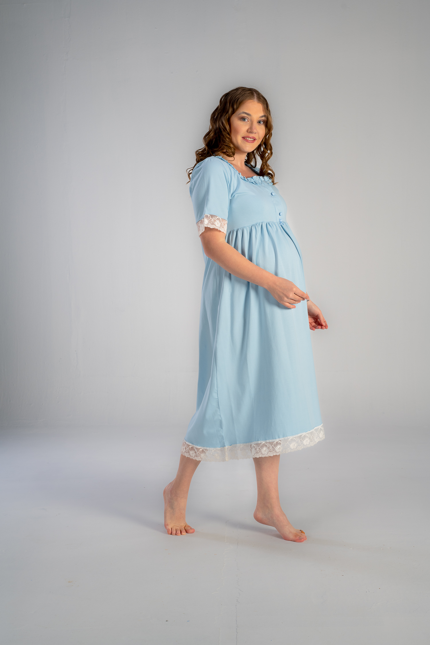 midi nightgown for maternity