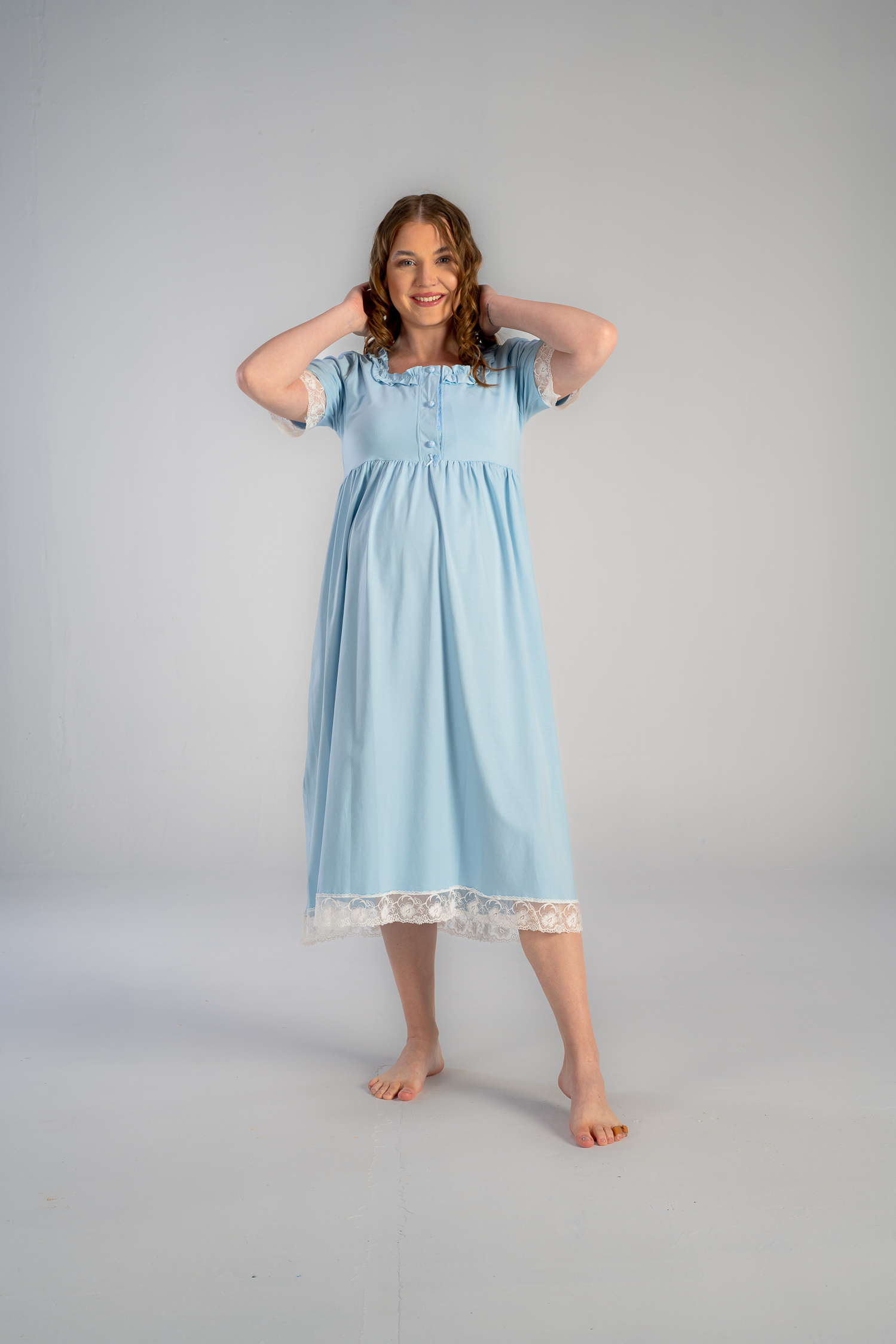 midi nightgown for maternity