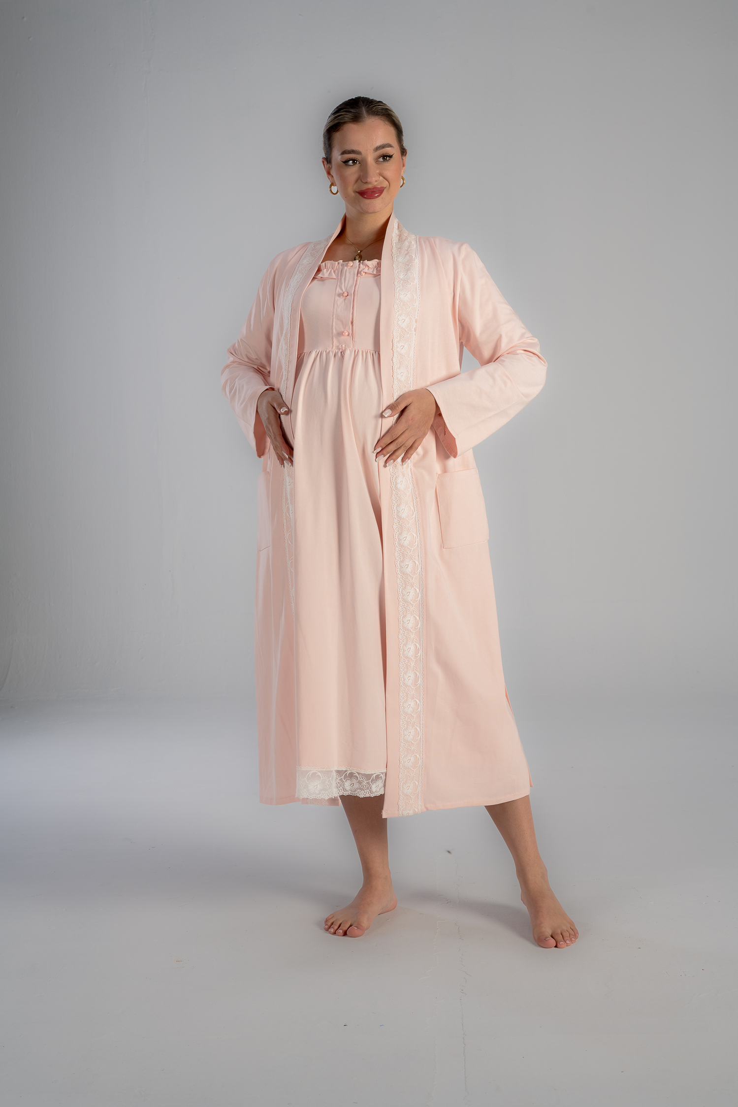 midi nightgown for maternity