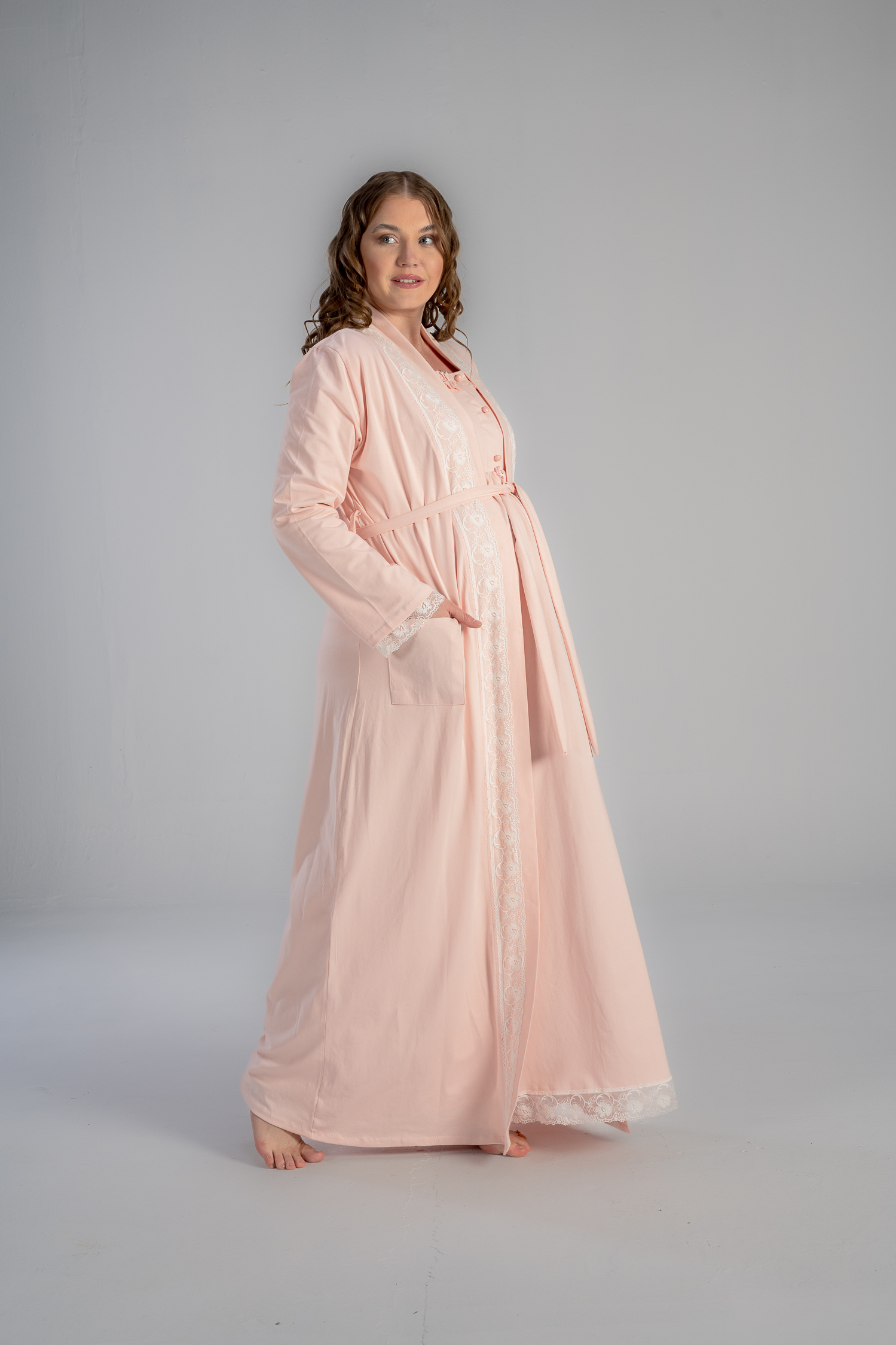 DSC_1242 (1) Comfy maxi maternity gown with sleeves